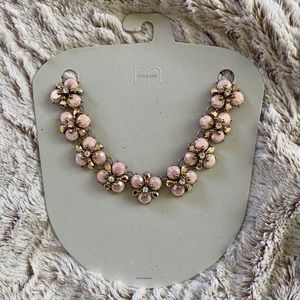 Maurices Statement Necklace Pale Pink/Gold